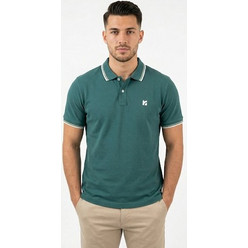 Rebase Ανδρική Μπλούζα Polo Κοντομάνικη Πράσινη 261-RPS-3069