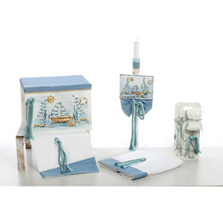 Bellissimo Σετ Βάπτισης με Θρανίο για Αγόρι Watercolor Sailing Adventure ΣΚΒ-2603