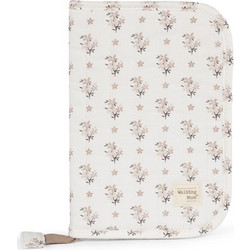 Walking Mum Botton Flowers Θήκη Βιβλιαρίου Υγείας για Κορίτσι Λευκή 28x19cm