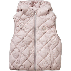 Benetton Αμάνικο Παιδικό Μπουφάν Χειμωνιάτικο Puffer Ροζ 21INCJ017-0C3