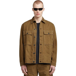 G-Star RAW Ανδρικό Πουκάμισο Βαμβακερό Μακρυμάνικο Κανονική Γραμμή Overshirt Καφέ D26462-D491-B570