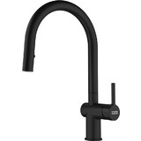 Franke Active J 3156858043 Μπαταρία Κουζίνας Πάγκου Διπλής Παροχής Ανάμεικτη με Ντουζ Μαύρη