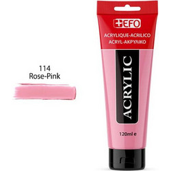 EFO 114 Rose Pink Ακρυλικό Χρώμα Ζωγραφικής 120ml