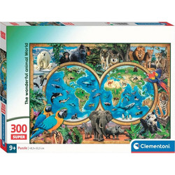 Puzzle Clementoni Large Animal World 300 Κομμάτια
