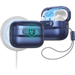 ESR Pulse Magnetic Flicklock MagSafe Θήκη Πλαστική με Γάντζο για Apple AirPods Pro 3 Μπλε