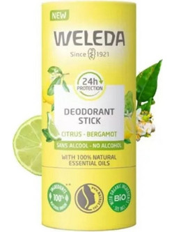Weleda Citrus Bergamot Φυσικό Αποσμητικό Stick 24h Χωρίς Αλουμίνιο 50gr