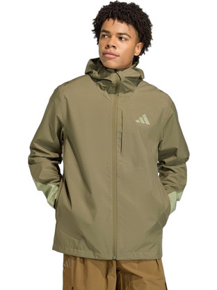 Adidas Terrex Multi 2.5 Αθλητικό Ανδρικό Μπουφάν Χειμωνιάτικο Pullover Αδιάβροχο Αντιανεμικό Χακί KA4504