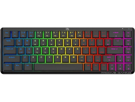 Proove AFK Ασύρματο Μηχανικό Gaming Πληκτρολόγιο 60% με Outemu Red Διακόπτες RGB Black