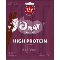 Taf Pets Onar High Protein Soft Sticks with Lamb & Chicken 4x5gr