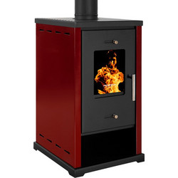 Prometey Eko Mini Bordeaux Ξυλόσομπα Αερόθερμη 6.4kW