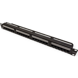 Value 26.99.0357-5 Ethernet Patch Panel Rack 1U 19" 24 Θυρών Cat.6a Unshielded UTP