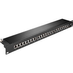 Goobay 90854 Ethernet Patch Panel Rack 1U 19" 24 Θυρών Cat.6a Shielded STP