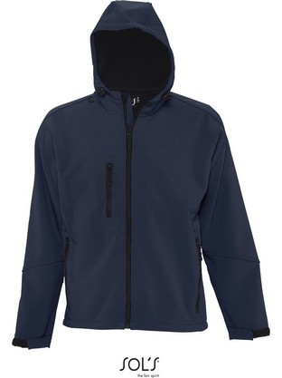 Replay Ανδρικό Μπουφάν Χειμωνιάτικο Softshell Navy Μπλε LV0690183
