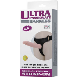 Baile Ultra Passionate Harness Strap On με Dildo 21.5cm Flesh