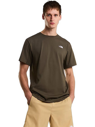 The North Face Evolution Simple Dome Ανδρικό Αθλητικό T-Shirt Καφέ NF0A8CZ221L