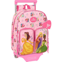 Safta Disney Princess Σχολική Τσάντα Τρόλεϊ Νηπιαγωγείου Ροζ S4313470