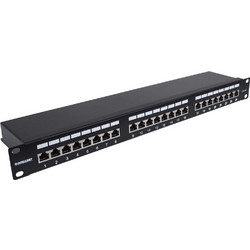 Intellinet 720861 Ethernet Patch Panel Rack 1U 24 Θυρών Cat.6a Shielded FTP