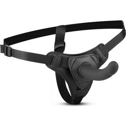 EasyToys Smooth Harness Strap On με Dildo 13.5cm Μαύρο