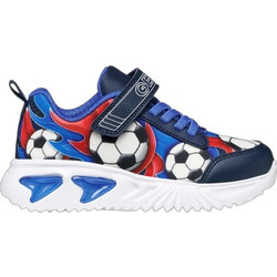 Geox Παιδικά Sneakers με Φωτάκια Royal Blue Κόκκινα J45DZB02ACEC4226