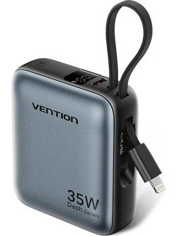 Vention FHFN0 Power Bank 10000mAh 35W με Θύρα USB-C Power Delivery Grey