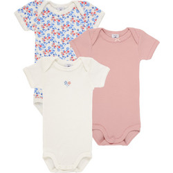 Petit Bateau Σετ Φορμάκια Εσώρουχα Κοντομάνικα για Κορίτσι Μπεζ Γαλάζιο Ροζ A0CQI-00
