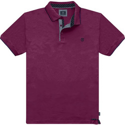 Double Ανδρική Μπλούζα Polo Κοντομάνικη Μωβ PS-3079