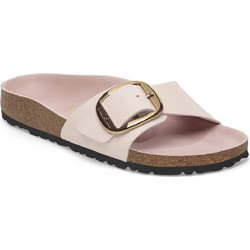 Birkenstock Madrid Big Buckle Δερμάτινα Γυναικεία Σανδάλια Ανατομικά Nude 1029448