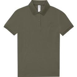 B&C Collection Γυναικεία Μπλούζα Polo Κοντομάνικη Χακί PW463