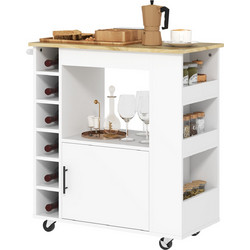 HOMCOM 8056644262474 Τρόλεϊ Ξύλινο 11 Θέσεων 83x40x83cm