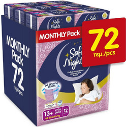 Babylino Kids Safe Pants Nights Girl 13+y Πάνες Βρακάκι 48-60kg 72τμχ