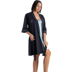 Rachel Γυναικεία Ρόμπα Καλοκαιρινή Navy Μπλε 13610-003