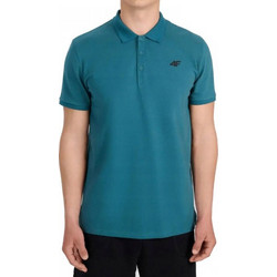 4F Ανδρική Αθλητική Μπλούζα Polo Πετρόλ 4FWSS26TPTSM609-46S