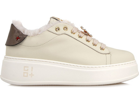 Gio+ Γυναικεία Sneakers Flatforms Μπεζ T197A0983-1C5