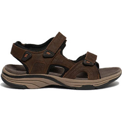 Lumberjack Bogart Δερμάτινα Ανδρικά Πέδιλα Καφέ SMB5006-001O19-CE001