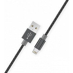 Ezra DC11-IP Braided USB-A to Lightning Cable 1.2m Grey