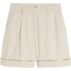 Scotch & Soda Γυναικείο Σορτς Υφασμάτινο Ψηλόμεσο Εκρού USJ01370N-244