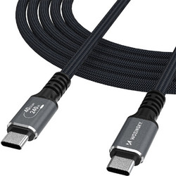Wozinsky WPS-UY41S Braided Thunderbolt 4 USB-C to USB-C 240W 1m Black