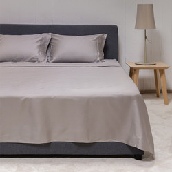 Naf Naf Σετ Σεντόνια Μονά Βαμβακοσατέν 170x270 Unique Grey