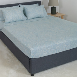 Naf Naf Σετ Σεντόνια Υπέρδιπλα Βαμβακερά 240x270 Summit 156 Atlantic Teal