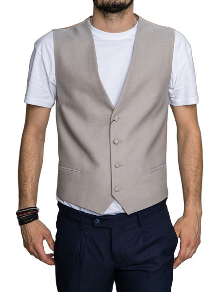 Guy Laroche Καλοκαιρινό Ανδρικό Γιλέκο Casual με Κανονική Εφαρμογή Μπεζ GL2010105-800