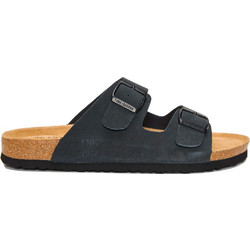 Funky Buddha Δερμάτινα Ανδρικά Σανδάλια Ανθρακί FBM013-003-08