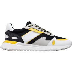 Michael Kors Ανδρικά Sneakers Μαύρα Λευκά Κίτρινα 42T4MIFS1D-779