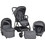 Bebe Stars Dione Καρότσι Μωρού 3 σε 1 Titanium Grey