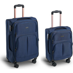 Xplorer 15905 Σετ Βαλίτσες 2τμχ Καμπίνας & Μεσαία Μπλε