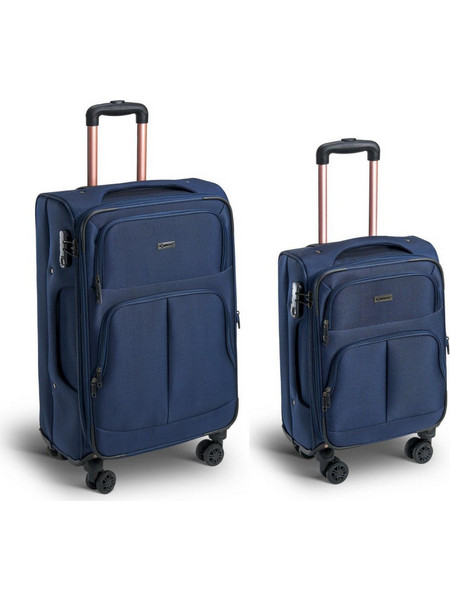 Xplorer 15905 Σετ Βαλίτσες 2τμχ Καμπίνας & Μεσαία Μπλε