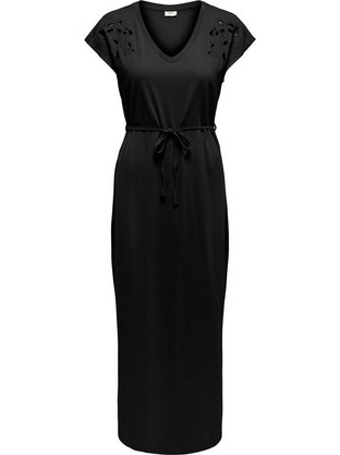JDY Maxi Καλοκαιρινό Καθημερινό Φόρεμα Μαύρο 15369926