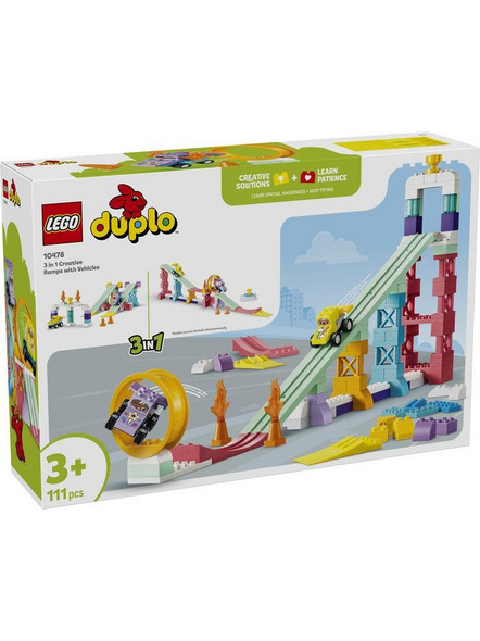 Lego Duplo 3 in 1 Creative Ramps with Vehicles για 3+ Ετών 10478