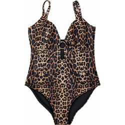 Bluepoint Ολόσωμο Μαγιό με Ενίσχυση Animal Print Καφέ 26058080-18