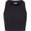 Urban Classics Γυναικείο Καλοκαιρινό Crop Top Ριπ Μαύρο TB7802-00007