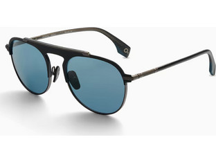 Etnia Barcelona TOPOCK BKGM Ανδρικά Γυαλιά Ηλίου Aviator Μεταλλικά Μαύρα με Μπλε Φακό